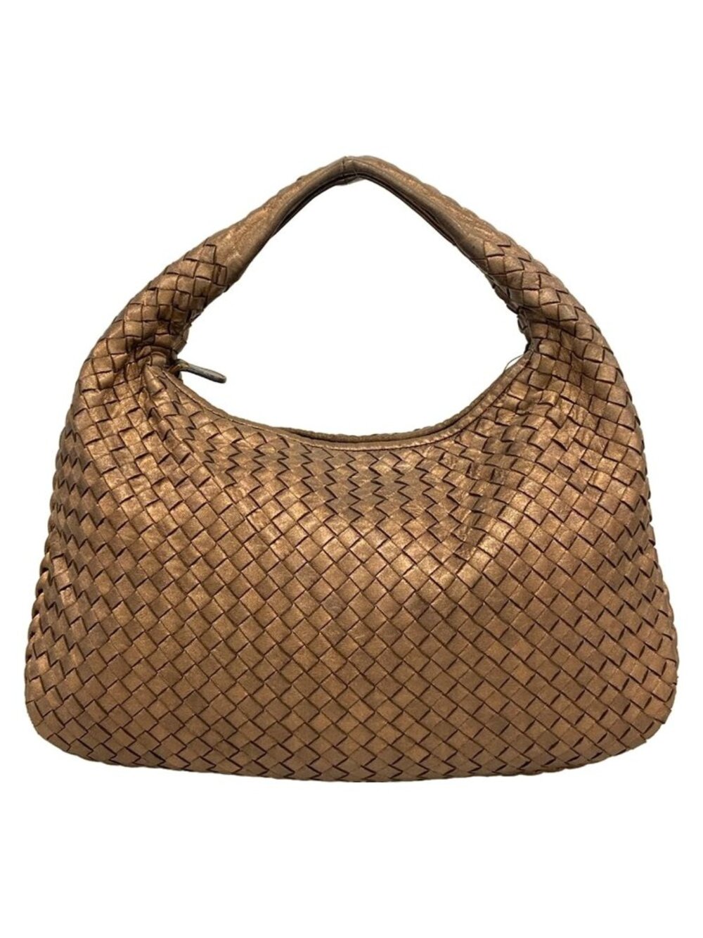 Bottega Veneta Shoulder Bag Intrecciato Blanc Leather